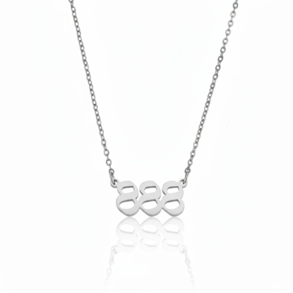 Angel Number 888 Balance Stainless Steel Necklace